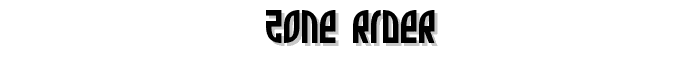Zone Rider font